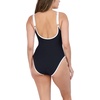 image:imageNautica Womens OnePiece Swimsuit  Slimming Tummy Control Bathing Suit QuickDry Fabric Bikini SwimsuitWhite Black