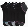 image:imageNautica Womens Quarter Socks Athletic Cushion Moisture Wicking Socks 6 PackBlackMulti