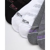 image:imageNautica Womens Quarter Socks Athletic Cushion Moisture Wicking Socks 6 PackBlackWhiteGrey