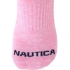 image:imageNautica Womens Quarter Socks Athletic Cushion Moisture Wicking Socks 6 PackBlue Assorted