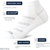 image:imageNautica Womens Quarter Socks Athletic Cushion Moisture Wicking Socks 6 PackBright White