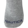 image:imageNautica Womens Quarter Socks Athletic Cushion Moisture Wicking Socks 6 PackGreyWhiteBlue