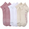 image:imageNautica Womens Quarter Socks Athletic Cushion Moisture Wicking Socks 6 PackPink Oatmeal