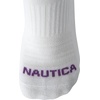 image:imageNautica Womens Quarter Socks Athletic Cushion Moisture Wicking Socks 6 PackWhite Multi