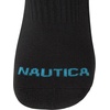 image:imageNautica Womens Quarter Socks Moisture Wicking Cushion Athletic Socks 6 PackAll Black