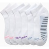 image:imageNautica Womens Quarter Socks Moisture Wicking Cushion Athletic Socks 6 PackAll White
