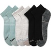 image:imageNautica Womens Quarter Socks Moisture Wicking Cushion Athletic Socks 6 PackBlackOatmealGreen