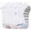 image:imageNautica Womens Quarter Socks Moisture Wicking Cushion Athletic Socks 6 PackWhite Logo