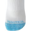 image:imageNautica Womens Quarter Socks Moisture Wicking Cushion Athletic Socks 6 PackWhite Pink