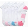 image:imageNautica Womens Quarter Socks Moisture Wicking Cushion Athletic Socks 6 PackWhite Pink