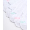 image:imageNautica Womens Quarter Socks Moisture Wicking Cushion Athletic Socks 6 PackWhiteBlue