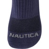 image:imageNautica Womens Quarter Socks Moisture Wicking Cushion Athletic Socks 6 PackWhiteGreyBlue