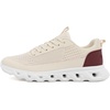 image:imageNautica Womens Running Shoes Lightweight Athletic Sneakers Breathable Cushioned LaceUp Gym Walking amp Training TrainersBurgundy
