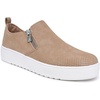 image:imageNautica Womens SlipOn Fashion Sneakers with Side Zipper  Comfortable LowTop Walking Shoes for Casual Everyday WearTaupe