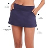 image:imageNautica Womens Swim Skirt  QuickDry Swim Shorts Tummy Control Skort Pockets Volley ShortsBlack