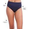 image:imageNautica Womens Tummy Control Bikini Bottom  Swim Brief QuickDry Sun ProtectionBlack