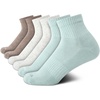image:imageNautica Womens High Quarter Socks Moisture Wicking Cushioned Socks 6 PackGreen Assorted