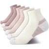 image:imageNautica Womens High Quarter Socks Moisture Wicking Cushioned Socks 6 PackNeutral Assorted