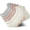 image:imageNautica Womens High Quarter Socks Moisture Wicking Cushioned Socks 6 PackOatmeal Heather