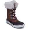 image:imageNautica Womens LaceUp Winter Snow amp Rain Boots  WaterResistant Insulated Boots with Cozy Faux Fur Lining for Warmth and Comfort  GlenoakBrown