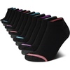 image:imageNautica Womens No Show Socks Moisture Wicking Low Cut Ankle Socks 12 PackBlack