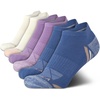 image:imageNautica Womens No Show Socks Moisture Wicking Low Cut Athletic Socks 6 PackBlue Assorted Tab
