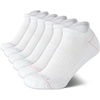 image:imageNautica Womens No Show Socks Moisture Wicking Low Cut Athletic Socks 6 PackWhite Tab