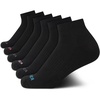 image:imageNautica Womens Quarter Socks Moisture Wicking Cushion Athletic Socks 6 PackAll Black