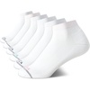 image:imageNautica Womens Quarter Socks Moisture Wicking Cushion Athletic Socks 6 PackWhite