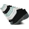 image:imageNautica Womens Quarter Socks Moisture Wicking Cushioned Socks 12 PackBlackOatmealGreen