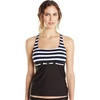 image:imageNautica Womens Tankini Swimsuit TOP QuickDry UPF Swim Beach Pool amp Resort WearBlackWhite
