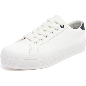image:imageNautica Women Fashion Sneaker LaceUp Tennis Casual Shoes for LadiesWhite Navy Ilex