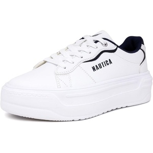 image:imageNautica Women Fashion Sneaker LaceUp Tennis Casual Shoes for LadiesWhite Navyhycrest