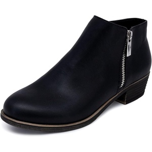 image:imageNautica Womens Ankle Boot with Side Zipper  Stylish Dress Boot for Women  Featuring a Low Heel Chic Design and Versatile Sizing  The Perfect Ankle Bootie for Dressy and Casual Occasions  AlaraBlack