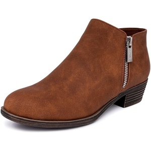 image:imageNautica Womens Ankle Boot with Side Zipper  Stylish Dress Boot for Women  Featuring a Low Heel Chic Design and Versatile Sizing  The Perfect Ankle Bootie for Dressy and Casual Occasions  AlaraBrown