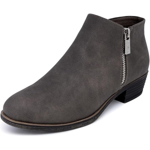 image:imageNautica Womens Ankle Boot with Side Zipper  Stylish Dress Boot for Women  Featuring a Low Heel Chic Design and Versatile Sizing  The Perfect Ankle Bootie for Dressy and Casual Occasions  AlaraGrey