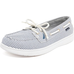 image:imageNautica Womens Casual Boat Shoes MocToe Loafers with Cushioned Insole Deck Fashion SneakerBlue White