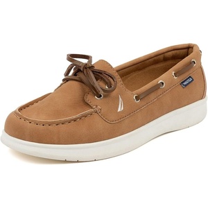 image:imageNautica Womens Casual Boat Shoes MocToe Loafers with Cushioned Insole Deck Fashion SneakerTan