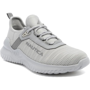 image:imageNautica Womens Casual Fashion Sneakers  Comfortable Walking Shoes with Knit Upper and Cushioned SupportLight Greydanville