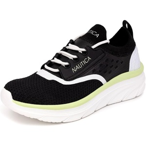 image:imageNautica Womens Fashion Sneaker LaceUp Running Shoe Casual Max Cushioning Walking Tennis SneakerBlackseracen