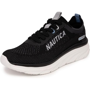 image:imageNautica Womens Fashion Sneaker LaceUp Running Shoe Casual Max Cushioning Walking Tennis SneakerBlackvenera
