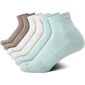 image:imageNautica Womens High Quarter Socks Moisture Wicking Cushioned Socks 6 PackGreen Assorted