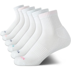image:imageNautica Womens High Quarter Socks Moisture Wicking Cushioned Socks 6 PackWhite