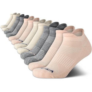 image:imageNautica Womens Low Cut Socks with Tab Mesh Cushioned Ankle Socks 12 PackPink Assorted