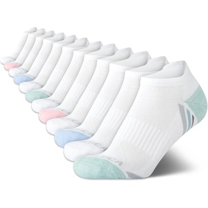 image:imageNautica Womens Low Cut Socks with Tab Mesh Cushioned Ankle Socks 12 PackWhite Pink