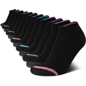image:imageNautica Womens No Show Socks Moisture Wicking Low Cut Ankle Socks 12 PackBlack