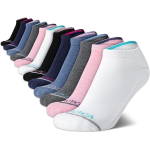 image:imageNautica Womens No Show Socks Moisture Wicking Low Cut Ankle Socks 12 PackPink Assorted