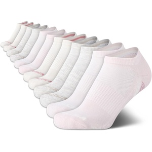 image:imageNautica Womens No Show Socks Moisture Wicking Low Cut Ankle Socks 12 PackPink Oatmeal