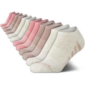 image:imageNautica Womens No Show Socks Moisture Wicking Low Cut Ankle Socks 12 PackTan Collection