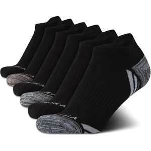 image:imageNautica Womens No Show Socks Moisture Wicking Low Cut Athletic Socks 6 PackBlack Tab